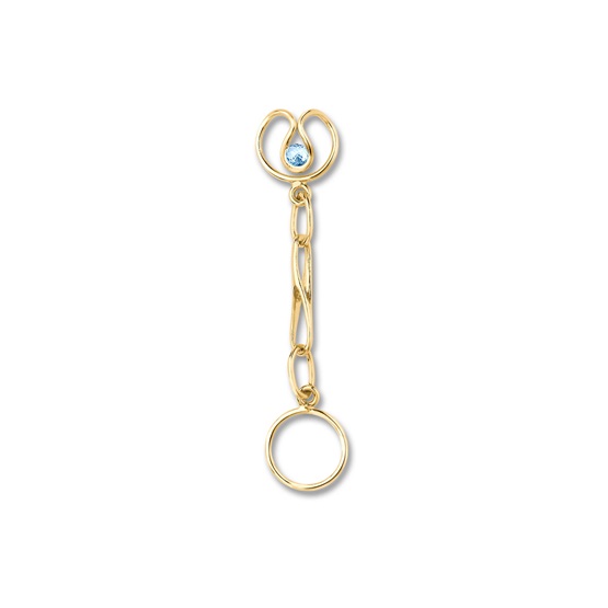Short Link, 9ct gold plate
