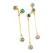 Black opal, gold earrings