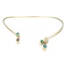 Black opal, gold torque