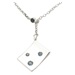 Sapphire silver pendants