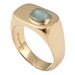 Cabochon aquamarine ring