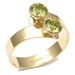 Peridot gold ring