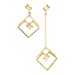 Asymmetric topaz earrings