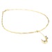 Gold sapphire pendant