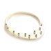Gold, sapphire bangle