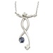 Diamond, sapphire pendant