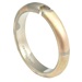 Three coloured, gold ring