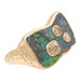 Opal and diamond ring