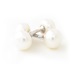 White pearl cufflinks