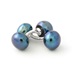 Peacock pearl cufflinks