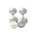 4 Grey Pearl Dress Studs 