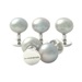 5 Grey Pearl Dress Studs