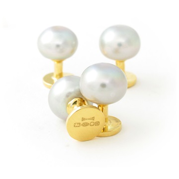 9ct plate Dress Studs GP
