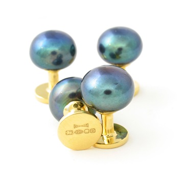 9ct  plate Dress Studs PP