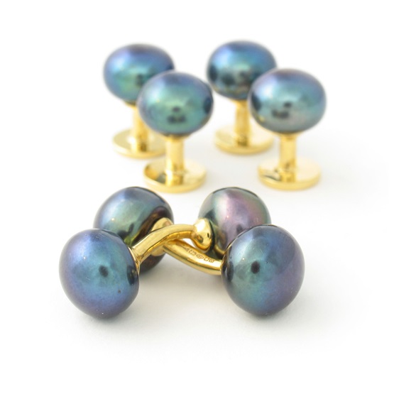 9ct  plate Dress Studs PP