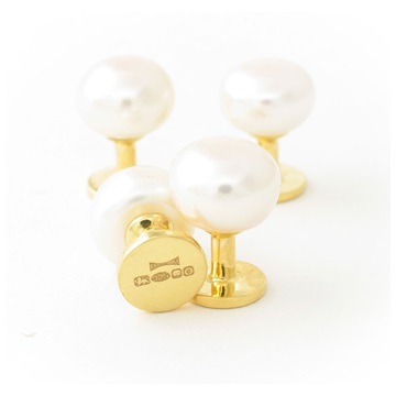 9ct  plate Dress Studs WP